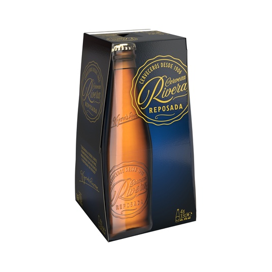 CERVEZA RUBIA REPOSADA PACK 4
