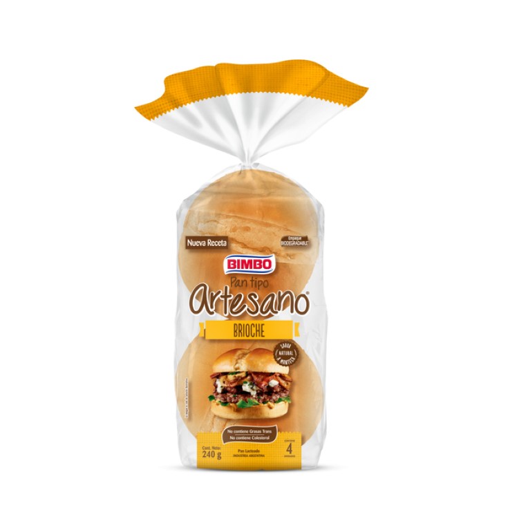 Pan brioche para hamburguesa - 240g