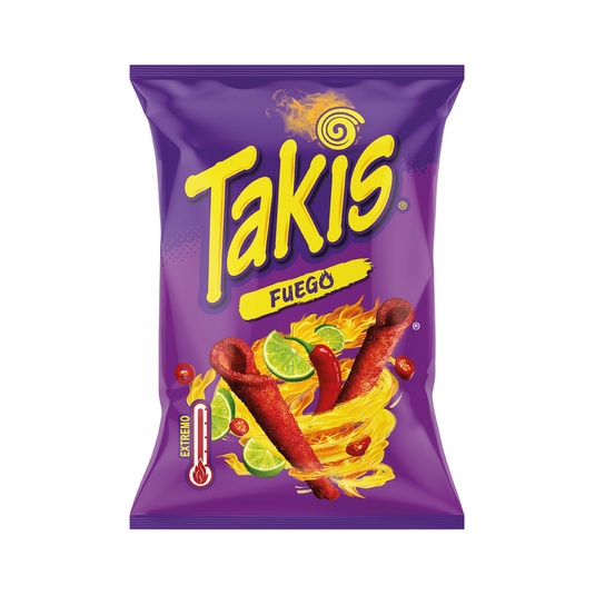 Rollitos de maíz Fuego Extremo sabor a lima picante