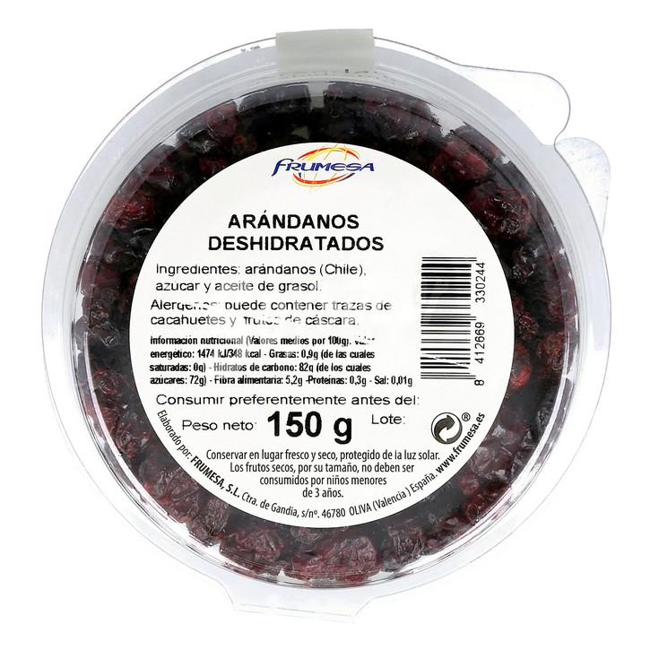 Arándanos deshidratados Frumesa - 150g
