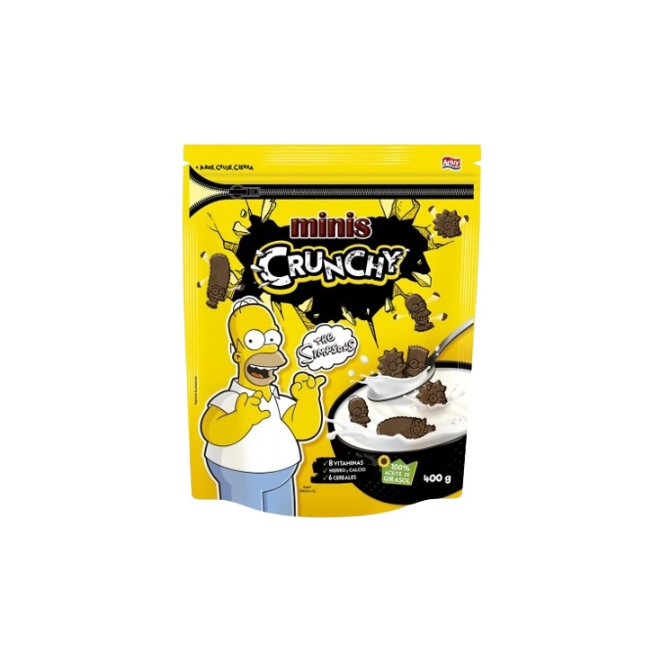 MINI GALLETAS C/CHOCOLATE SIMPSONS B/400 GR