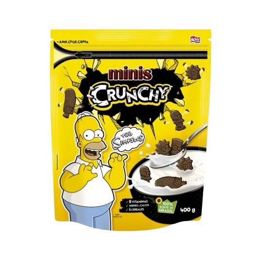 MINI GALLETAS C/CHOCOLATE SIMPSONS B/400 GR