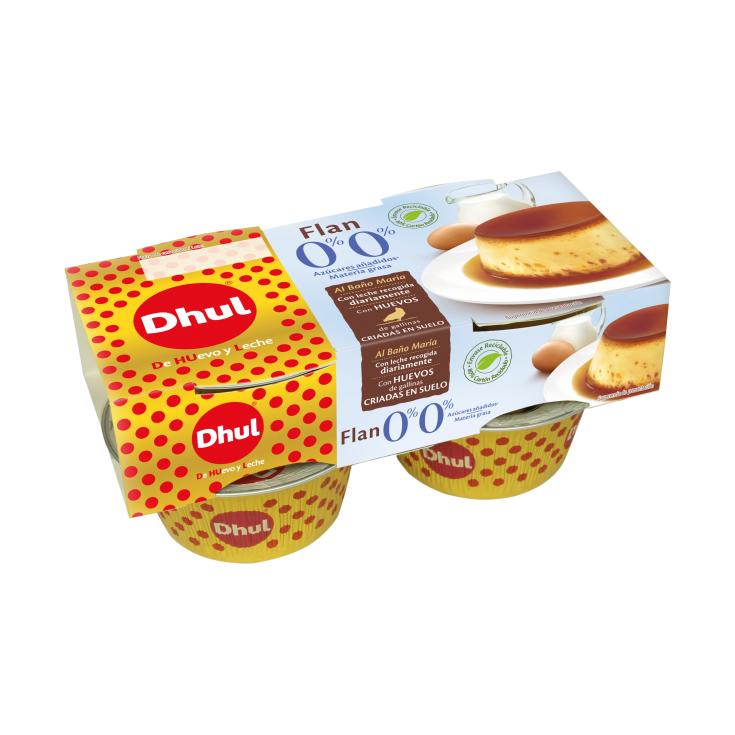 Flan de huevo 0% m.g. al baño María - Dhul - 4x100g