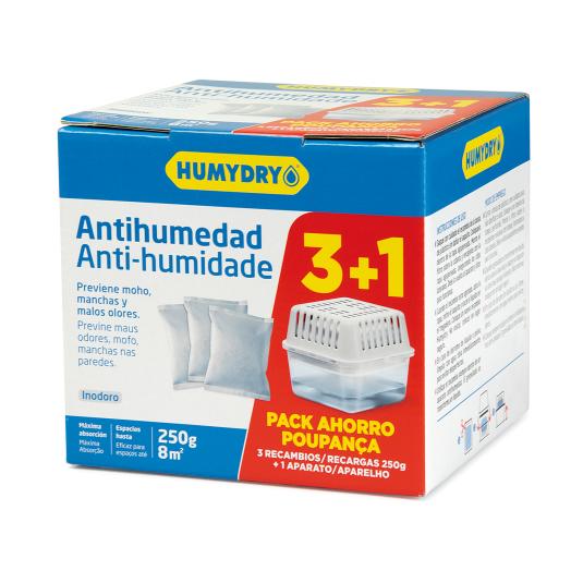 Antihumedad neutro pack 3 recambios 250 g + aparato