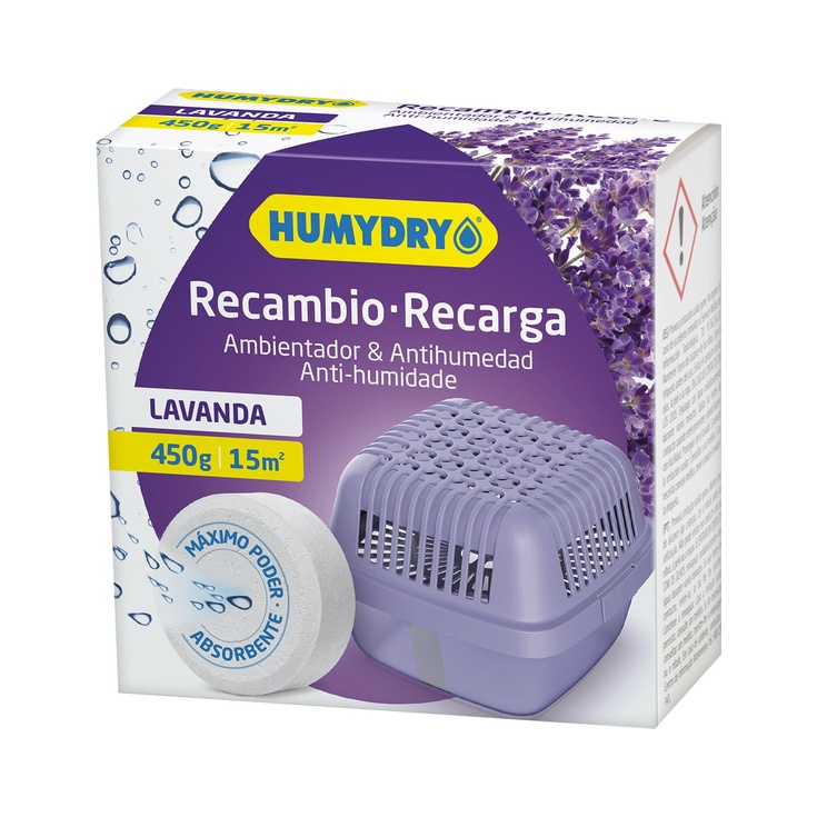 Antihumedad aroma lavanda envase 1 recambio