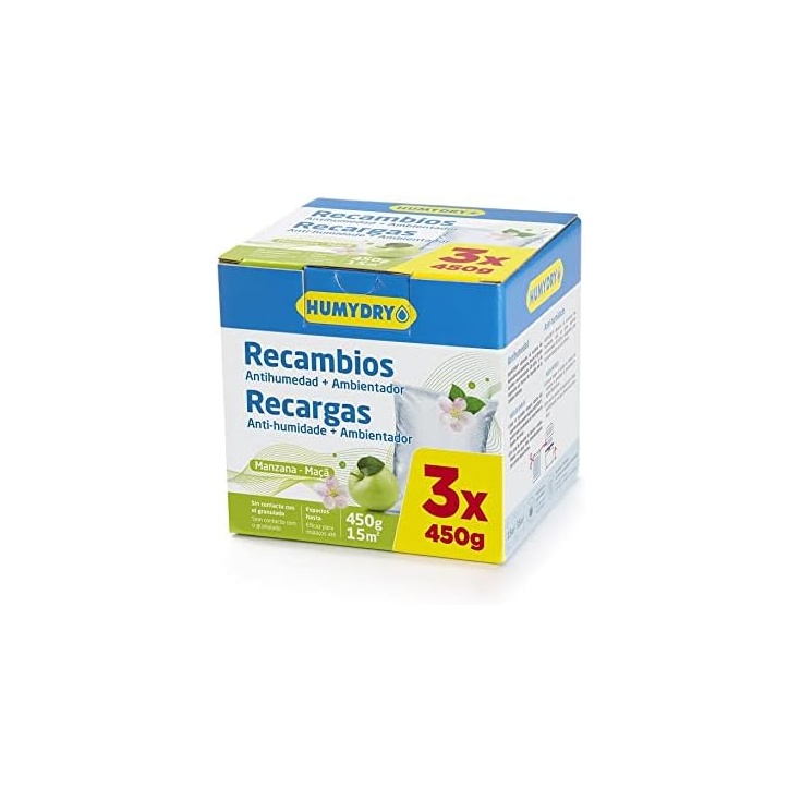 Recambios 3x450g Manzana – Bolsas Antihumedad
