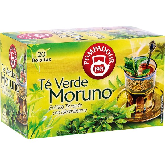 Té verde moruno Pompadour - 20 uds