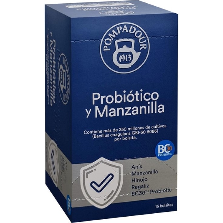 Infusión con probióticos y manzanilla Pompadour - 36g