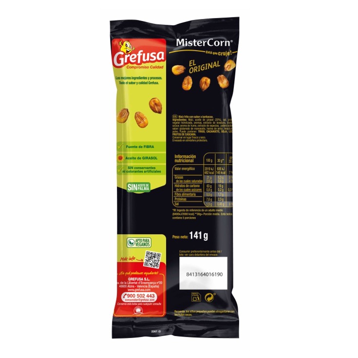 Maíz frito 160g Maíz frito 160g