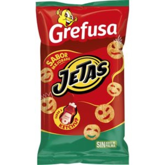 Aperitivo de patatas con ketchup Jetas Grefusa - 70g