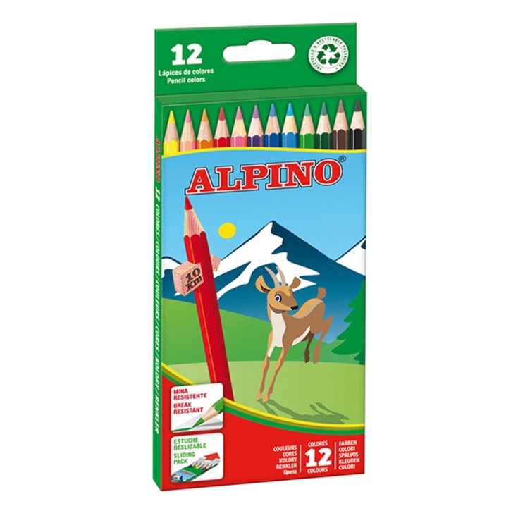 Estuche lápices de colores Alpino - 12 colores