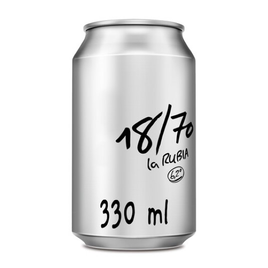 Cerveza lager La rubia - 33cl