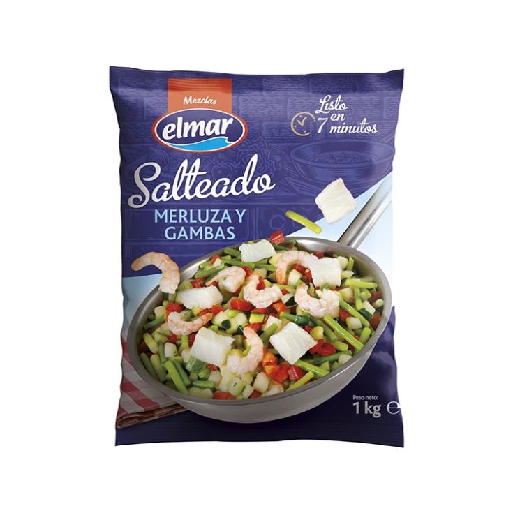 Salteado de merluza y gambas 1kg