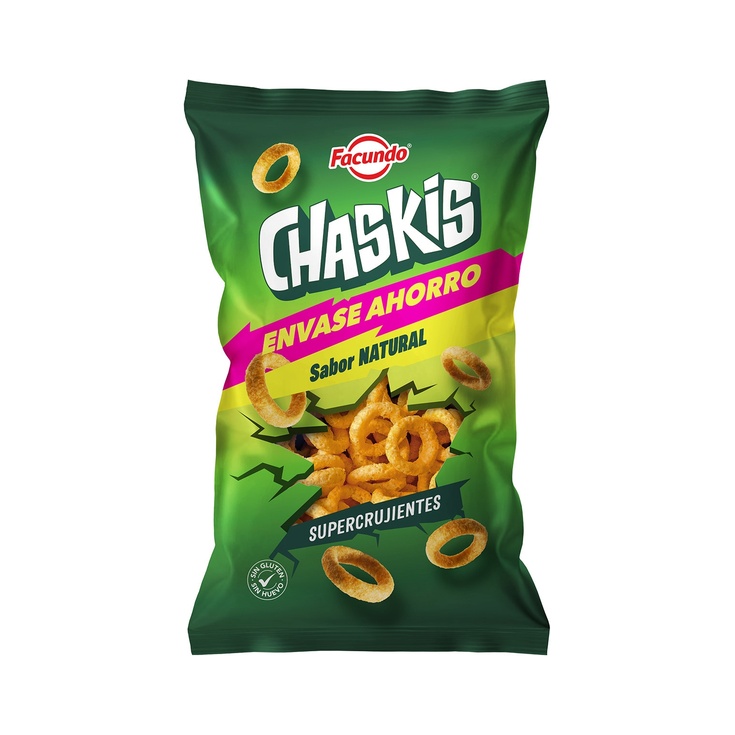 Chaskis snack de maíz sabor natural bolsa 180 g