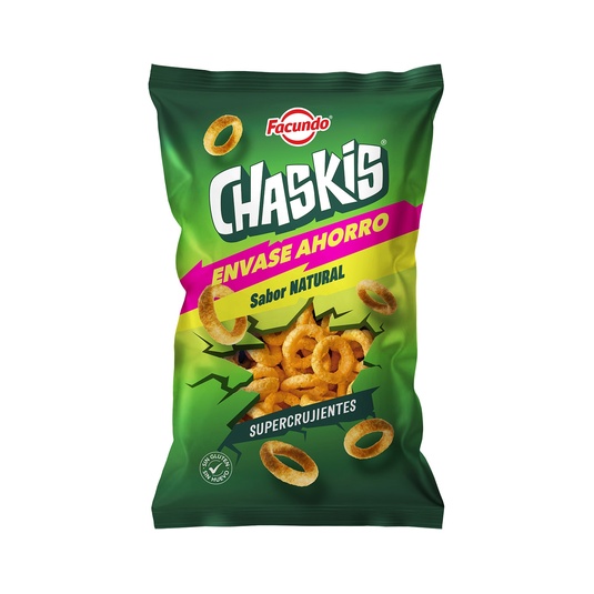 Chaskis snack de maíz sabor natural bolsa 180 g