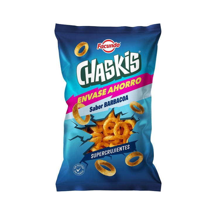 Chaskis sabor barbacoa super crujientes sin gluten 180g