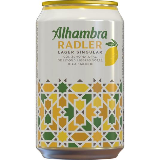 Cerveza rubia con zumo de limón Radler - Alhambra - 33cl