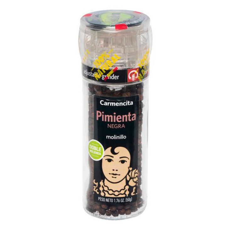 Pimienta Negra con Molinillo - Carmencita - 50g
