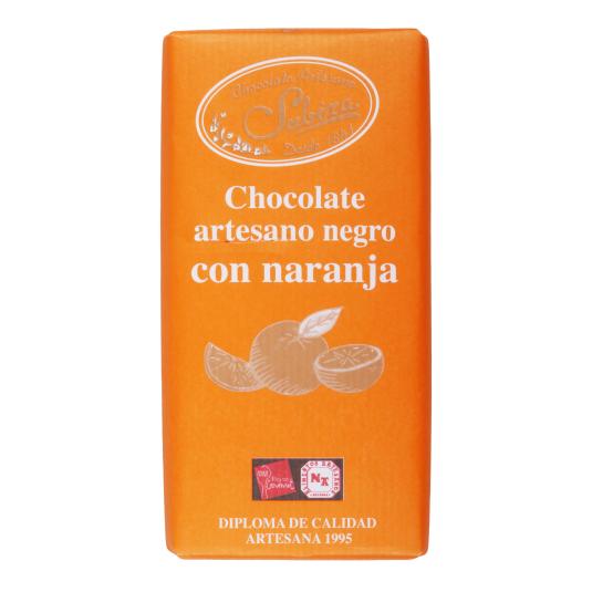 Chocolate Negro con Naranja Subiza - 125g