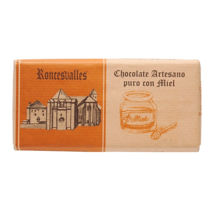 Chocolate negro 70% con miel Roncesvalles - 125g