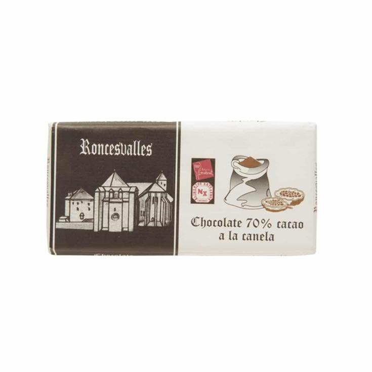 Chocolate negro 70% con canela Roncesvalles - 125g