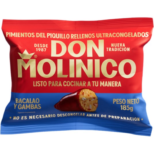 Pimientos rellenos de bacalao y gambas - 185g