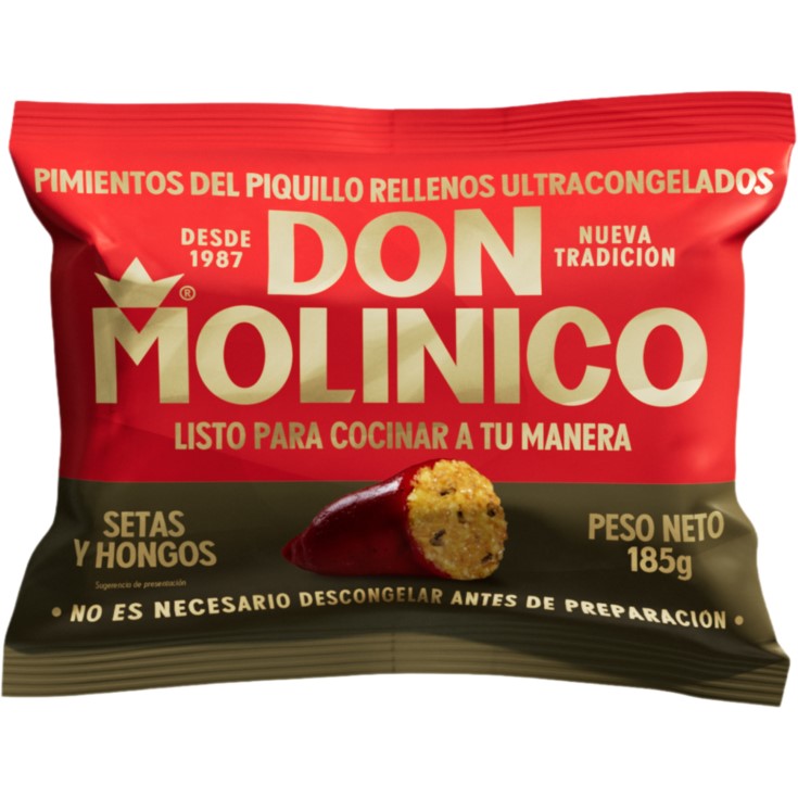 Pimientos rellenos de setas y hongos -185g
