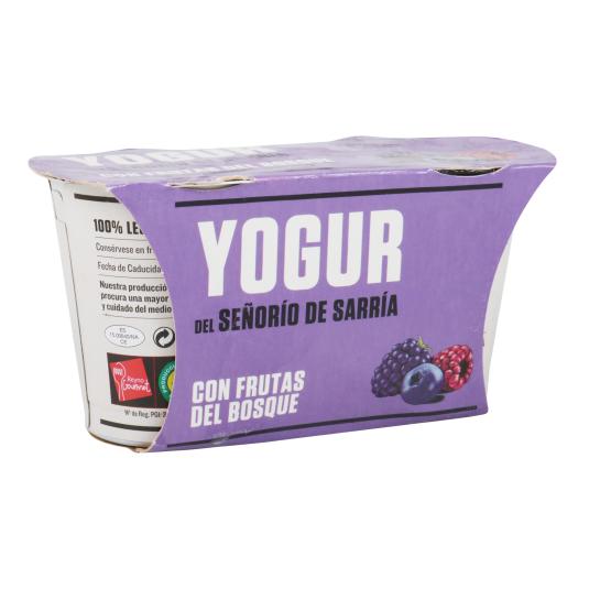 Yogur con Frutas del Bosque 2x125g