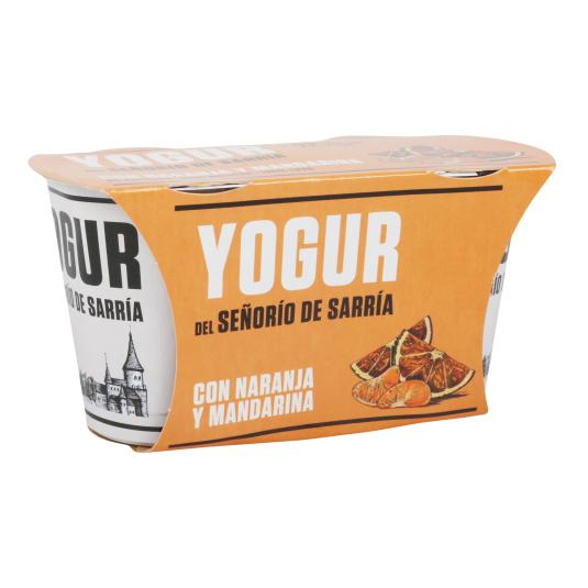 Yogur con Naranja y Mandarina 2x125g
