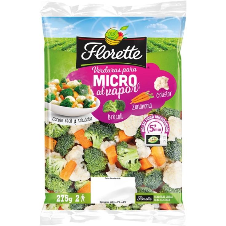 Brócoli, Zanahoria y Coliflor Micro - Florette - 275g
