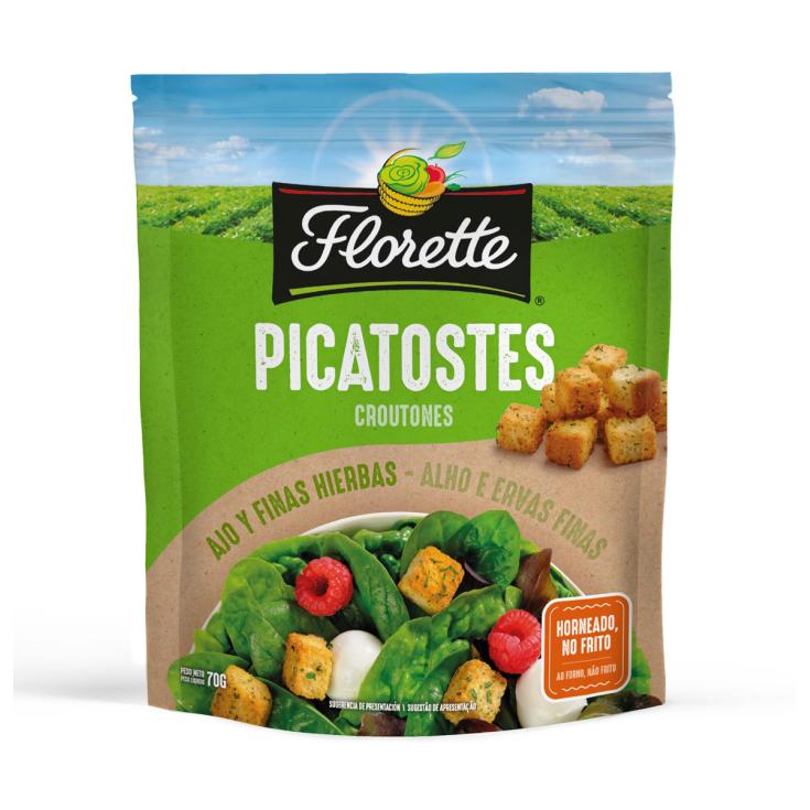Picatostes Ajo y Finas Hierbas 70g Picatostes Ajo y Finas Hierbas 70g