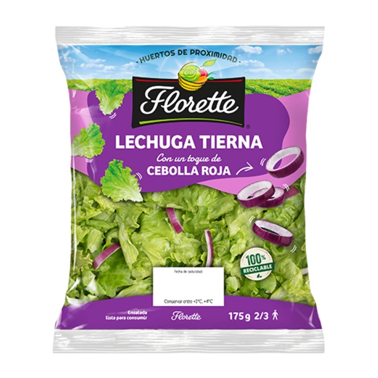 Lechuga tierna con cebolla roja Florette - 175g