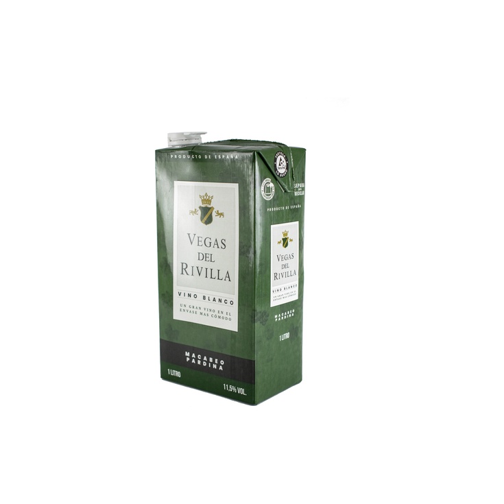 Vino Blanco Vegas Del Rivilla 11,5% Brik 1L