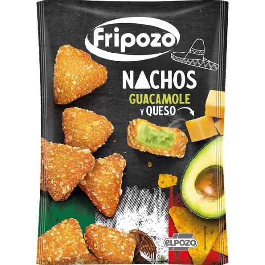 Nachos rellenos de queso y guacamole - Fripozo - 250g