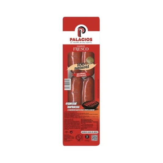 Chorizo fresco barbacoa Palacios - 240g
