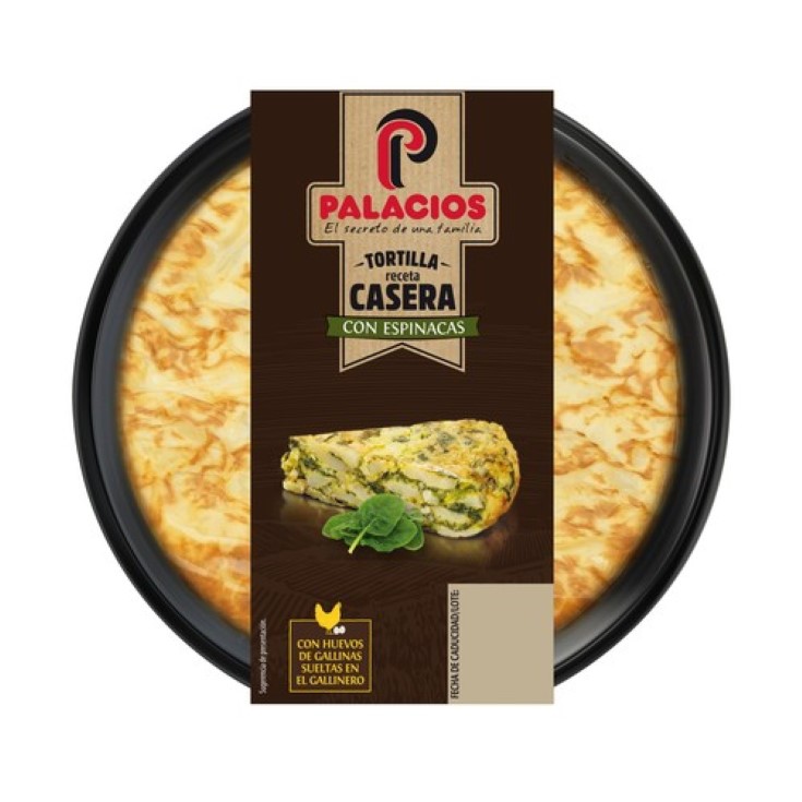 Tortilla de patata con espinacas -300g