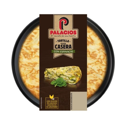 Tortilla de patata con espinacas -300g