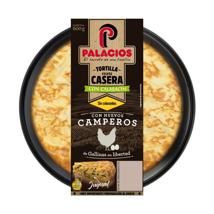 Tortilla de patata con calabacín y AOVE - Palacios - 600g