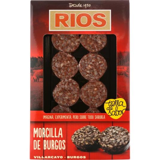 Morcilla de Burgos en Rodajas - Morcillas Ríos - 220g