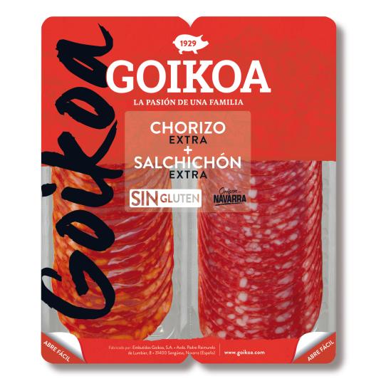 Mixto chorizo y salchichón Goikoa - 180g