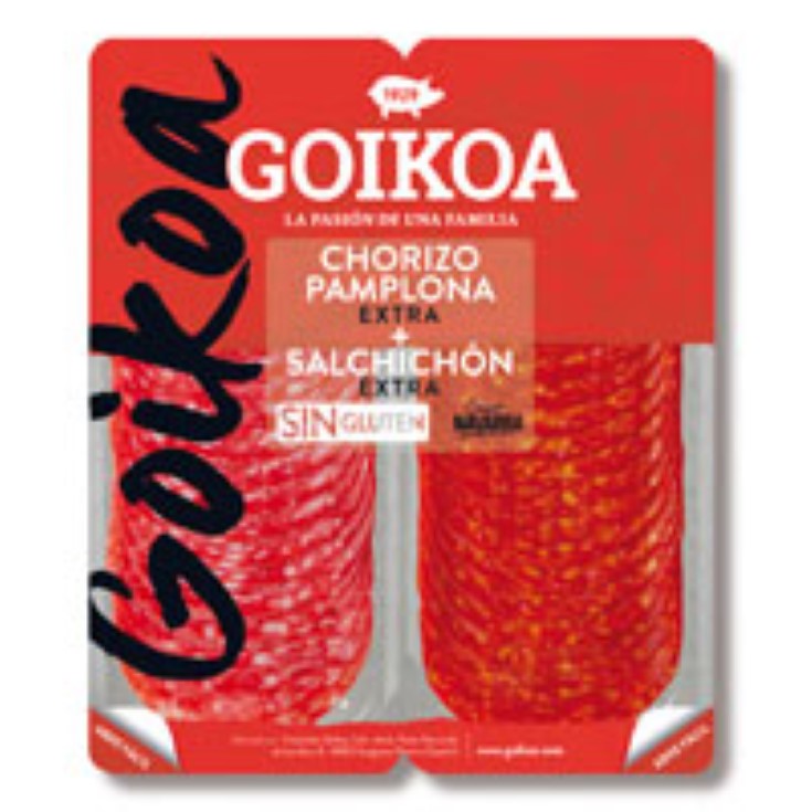 Chorizo + salchichón Goikoa - 2x90g