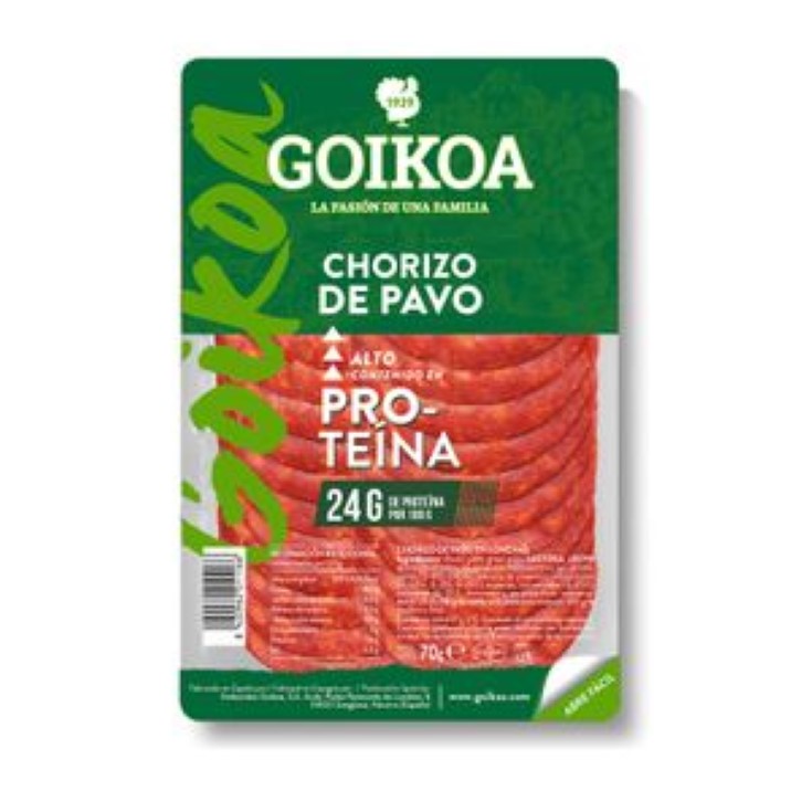 Chorizo de pavo Goikoa -70g