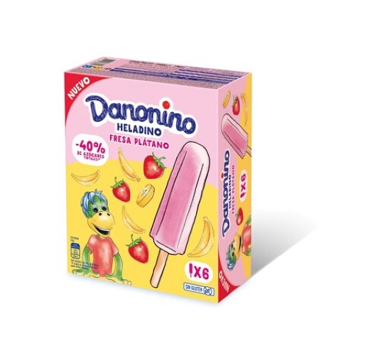 Polo fresa y plátano Danonino - 210g
