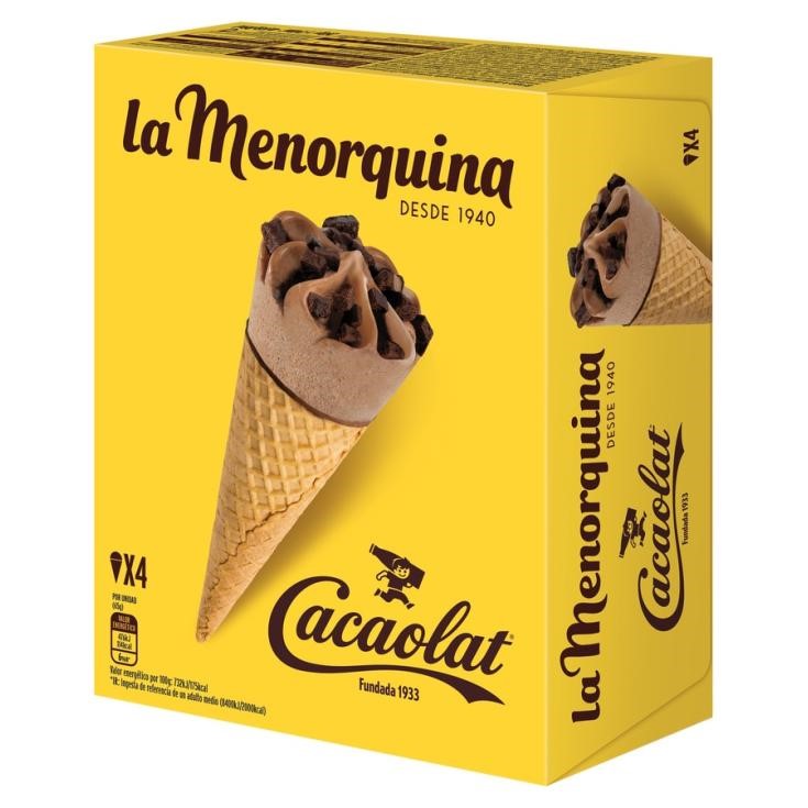 Conos de chocolate Cacaolat - 4 uds