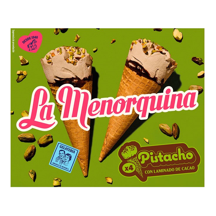 Cono de pistacho - 4 uds