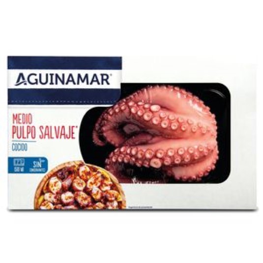 Medio pulpo cocido Aguinamar - 200g