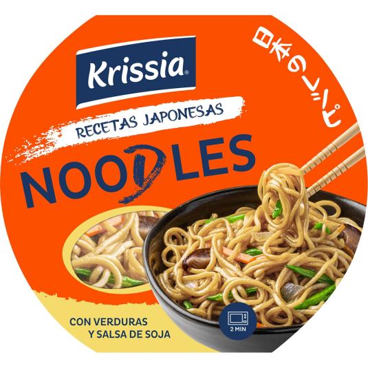 Noodles con verduras y salsa de soja - 210g
