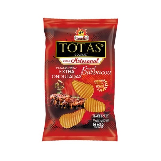 Patatas fritas extra onduladas sabor barbacoa - 130g
