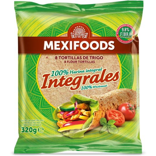 Tortilla de trigo integral Mexifoods - 320g