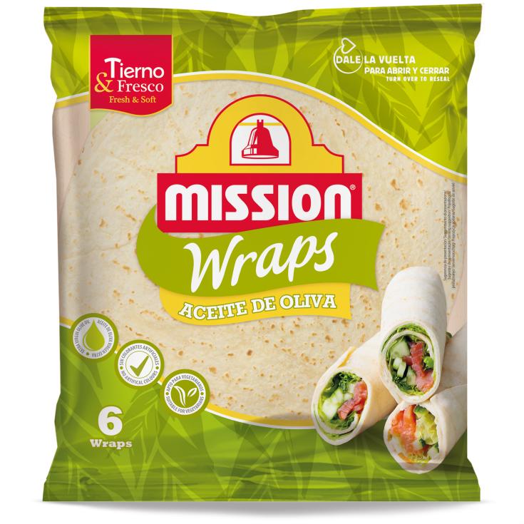 Tortillas Wraps en aceite de oliva - 370g